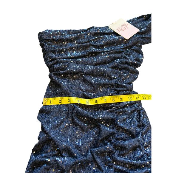 NWT - Hello Molly Navy Blue Sequined Gown - Size M - Picture 7 of 16
